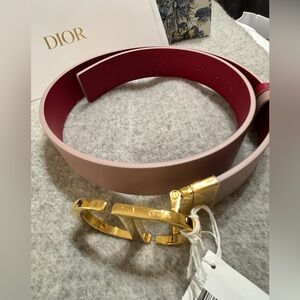 Brand new Dior rose/red belt purchased this year.